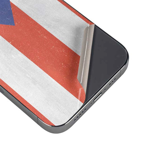 Puerto Rico Flag Distressed iPhone 16 Pro Skin